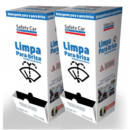  Kit Limpa Para-Brisa em Pastilhas Safety Car 2cx 50un